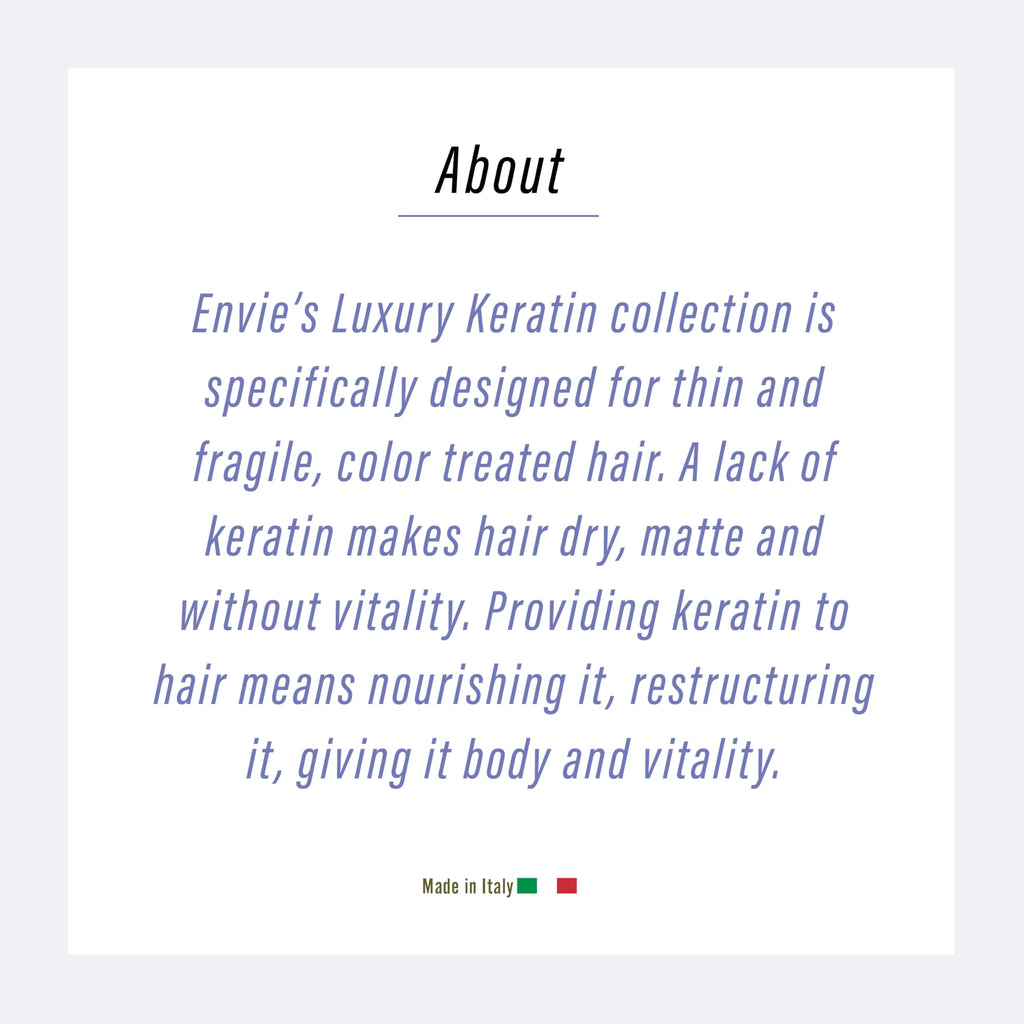 ENVIE LUXURY Keratin Shampoo – Hydrating Keratin Shampoo for Smoothing and Color-Treated Hair | 250 mL