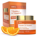 Envy Vitamin C & Vitamin E Face Moisturizer Cream — Hydrating Anti-Aging for All Skin Types (1.69 oz)
