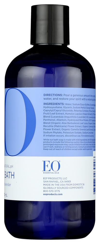 EO Bubble Bath Serenity French Lavender with Aloe – 12 fl oz