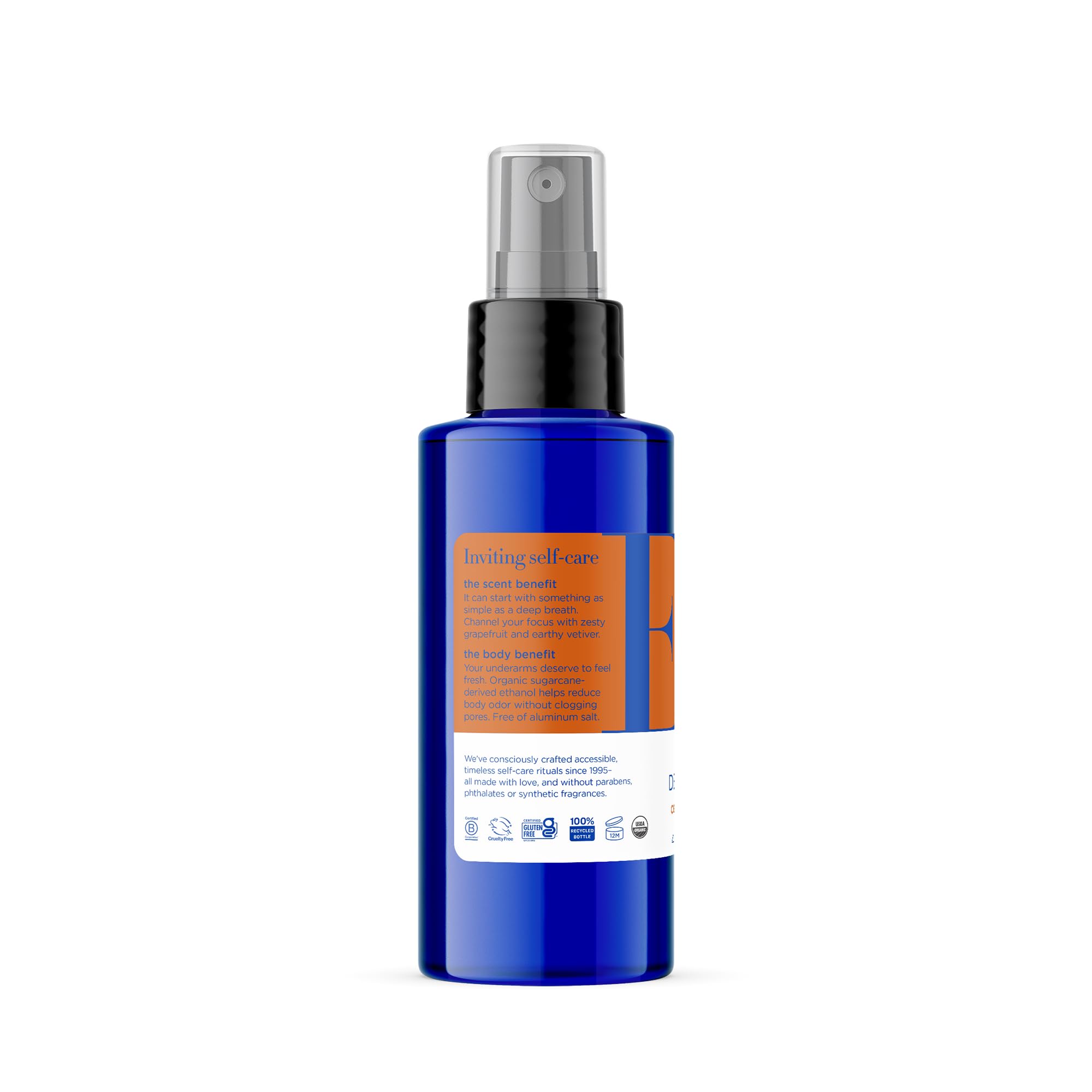 EO Organic Deodorant Spray Citrus – Pack of 3, 4 oz Each, Plant-Based, Aluminum-Free