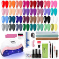 eodci 33 Colors Gel Nail Polish Kit with 168W Lamp – All-in-One Home Salon