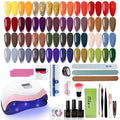 EODCI Gel Nail Kit with 168W Lamp — 33 Colors, All-in-One Home Salon