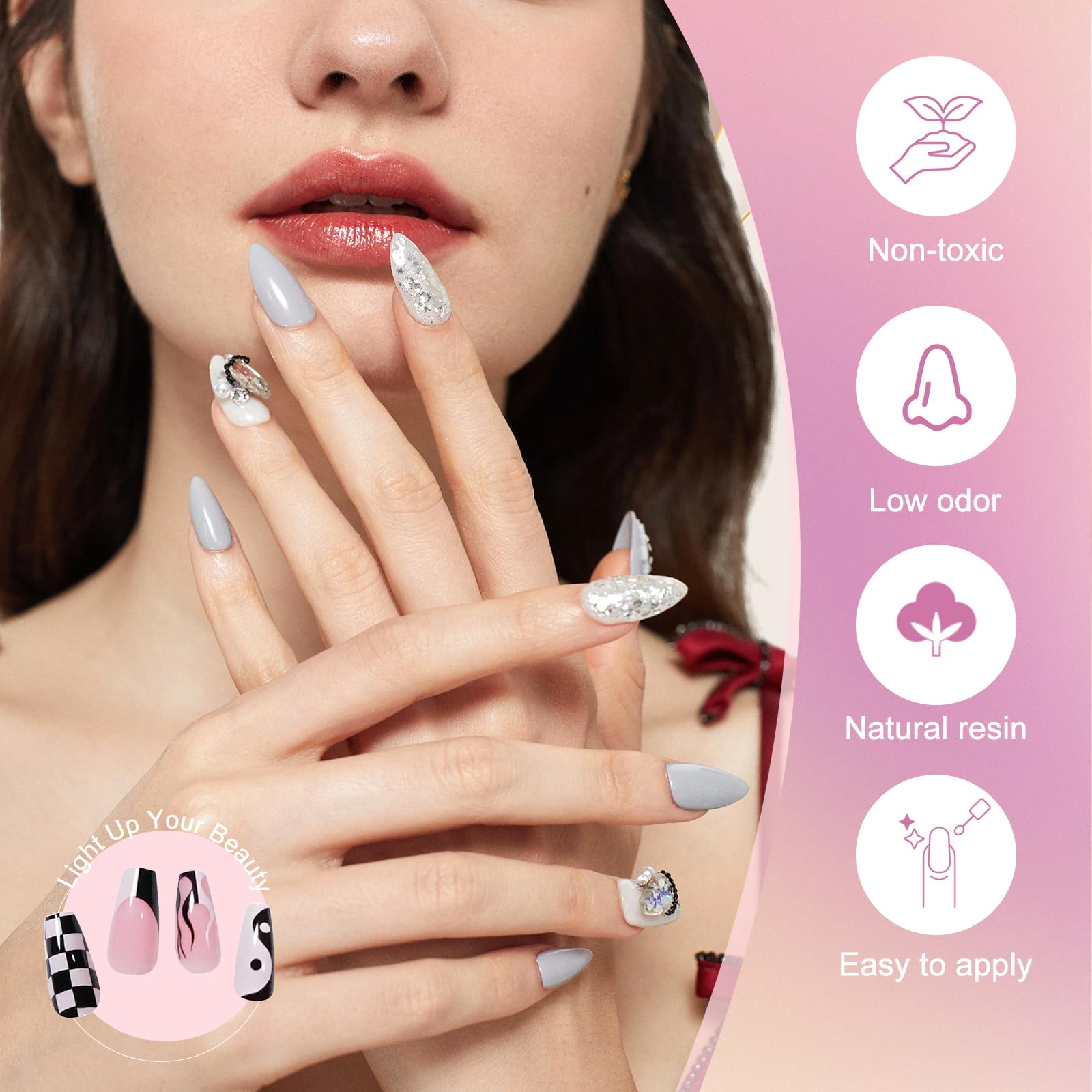 eodci 33 Colors Gel Nail Polish Kit with 168W Lamp – All-in-One Home Salon