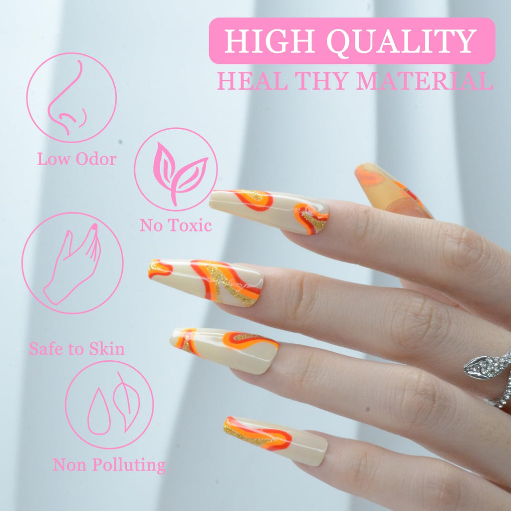 eodci Nail Art Gel Liner Set – 12 Colors for DIY Nail Designs