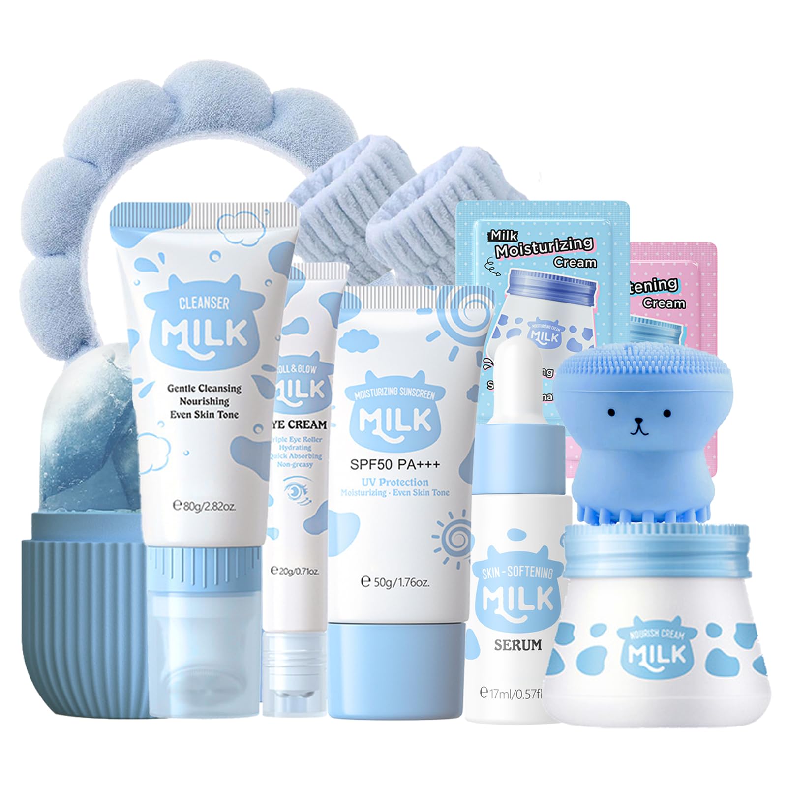 EONFAVE Milk Skin Care Set — Teen Skincare Kit & Gift for Girls 10-12 and Women