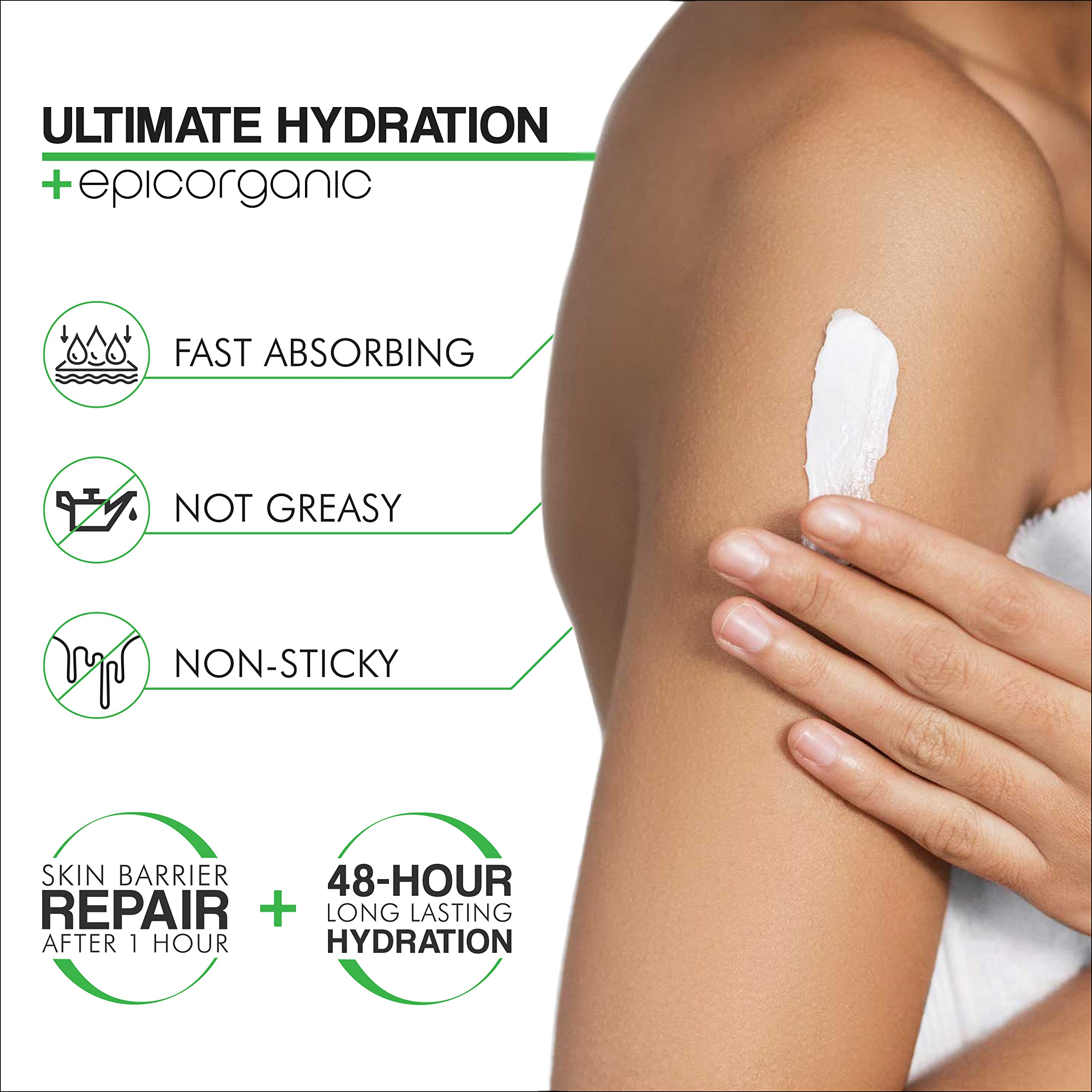 Epic Organicum Aloe Vera Moisturizing Cream – 100% Natural Hydration for Face & Body