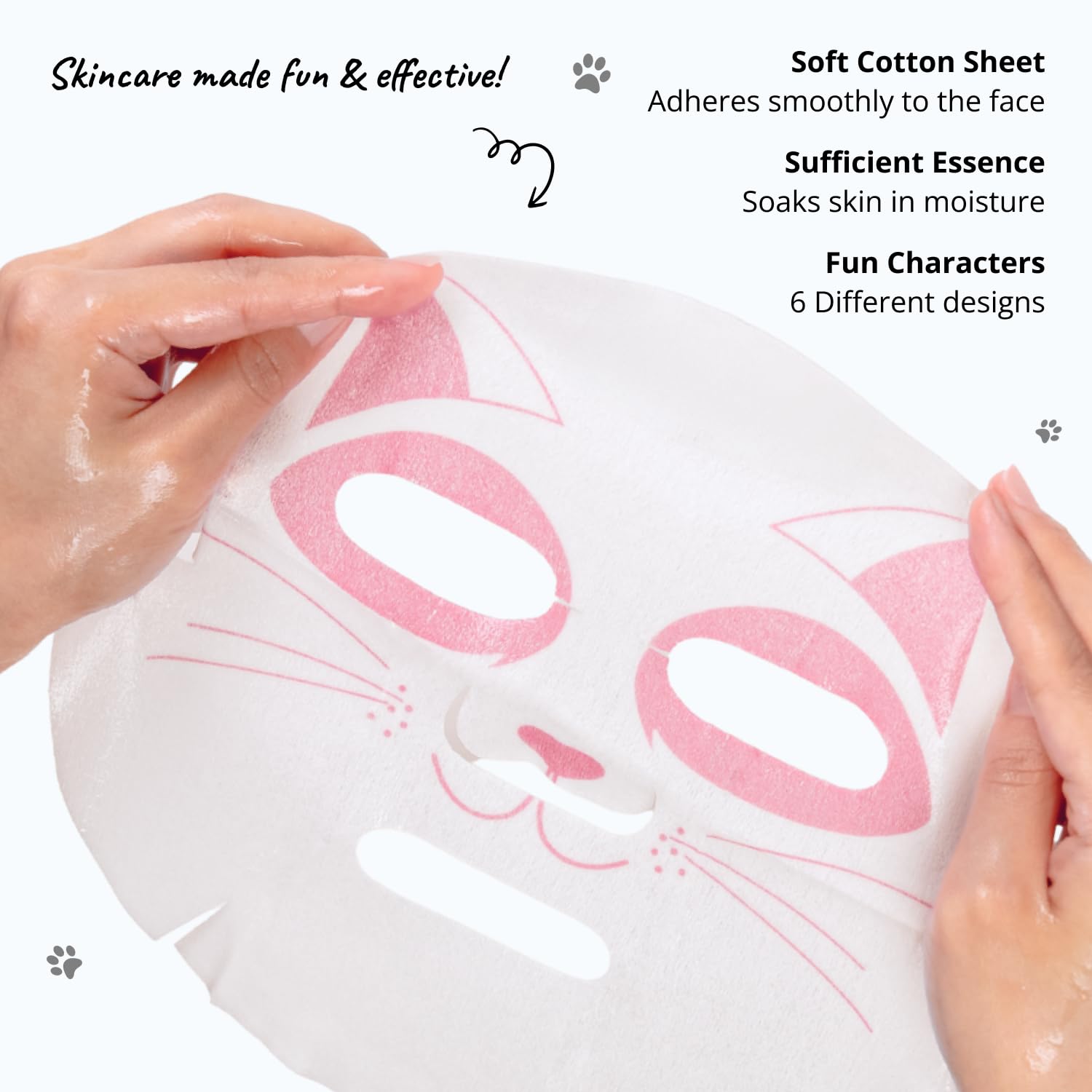 Epielle Wave & Wild Character Masks 6 Pack – Fun Korean Skincare