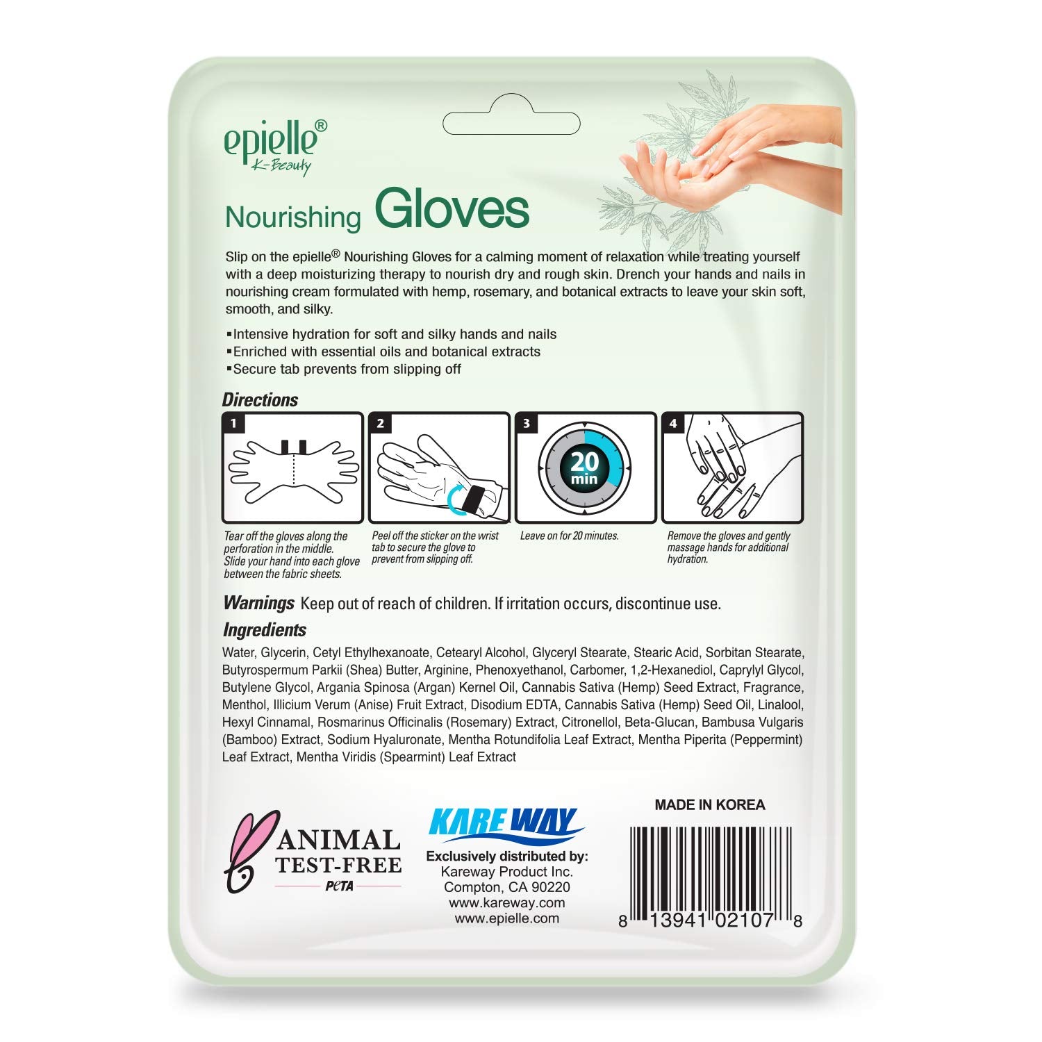 Epielle Relaxing & Nourishing Hand & Foot Masks – 6 Moisturizing Gloves & 6 Moisturizing Socks