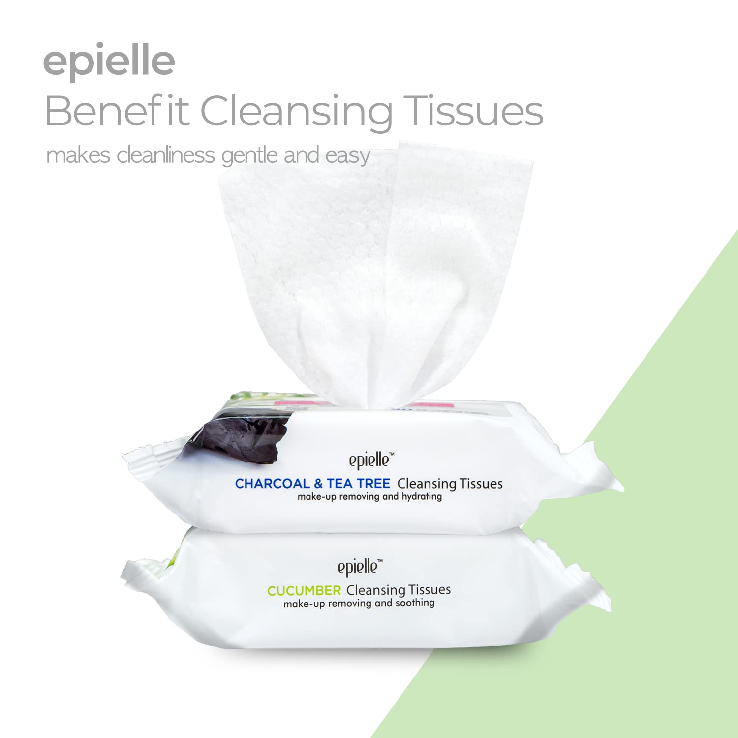 Epielle Makeup Remover Wipes – Remove Waterproof Mascara, Gentle Daily Cleanser (6 Pack, 180 Wipes)