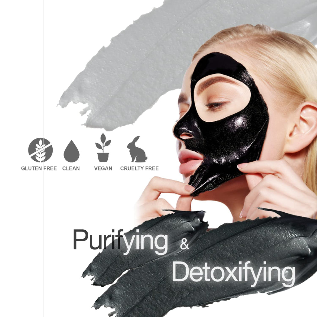 Epielle Black Charcoal Peel Off Mask | Deep Pore Cleansing with Activated Charcoal | 6 fl oz | 2pk