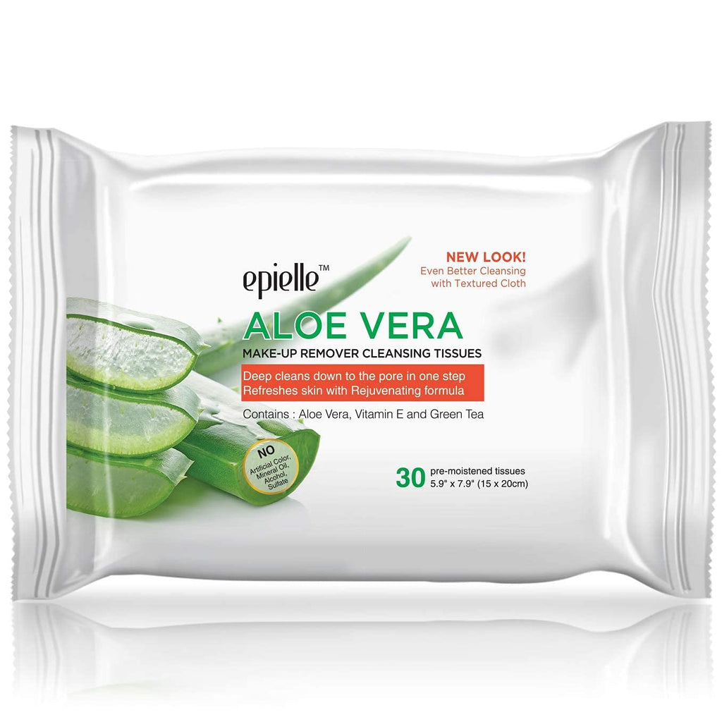 Epielle Makeup Remover Wipes – Remove Waterproof Mascara, Gentle Daily Cleanser (6 Pack, 180 Wipes)