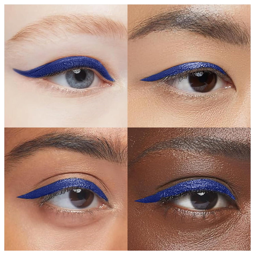 EPILYNX Eyeliner Liquide Hypoallergénique — Waterproof, Pointe Fine, Vegan, Bleu, 2 mL