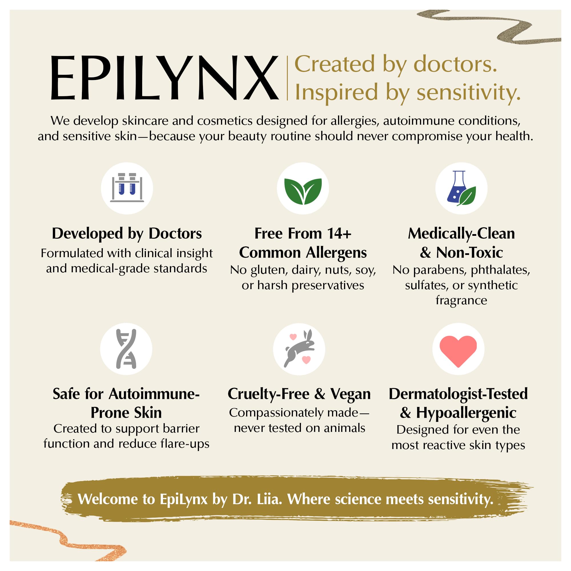 EPILYNX Liquid Eyeliner Gift Set – Hypoallergenic, Waterproof, Vegan, 5 Shades