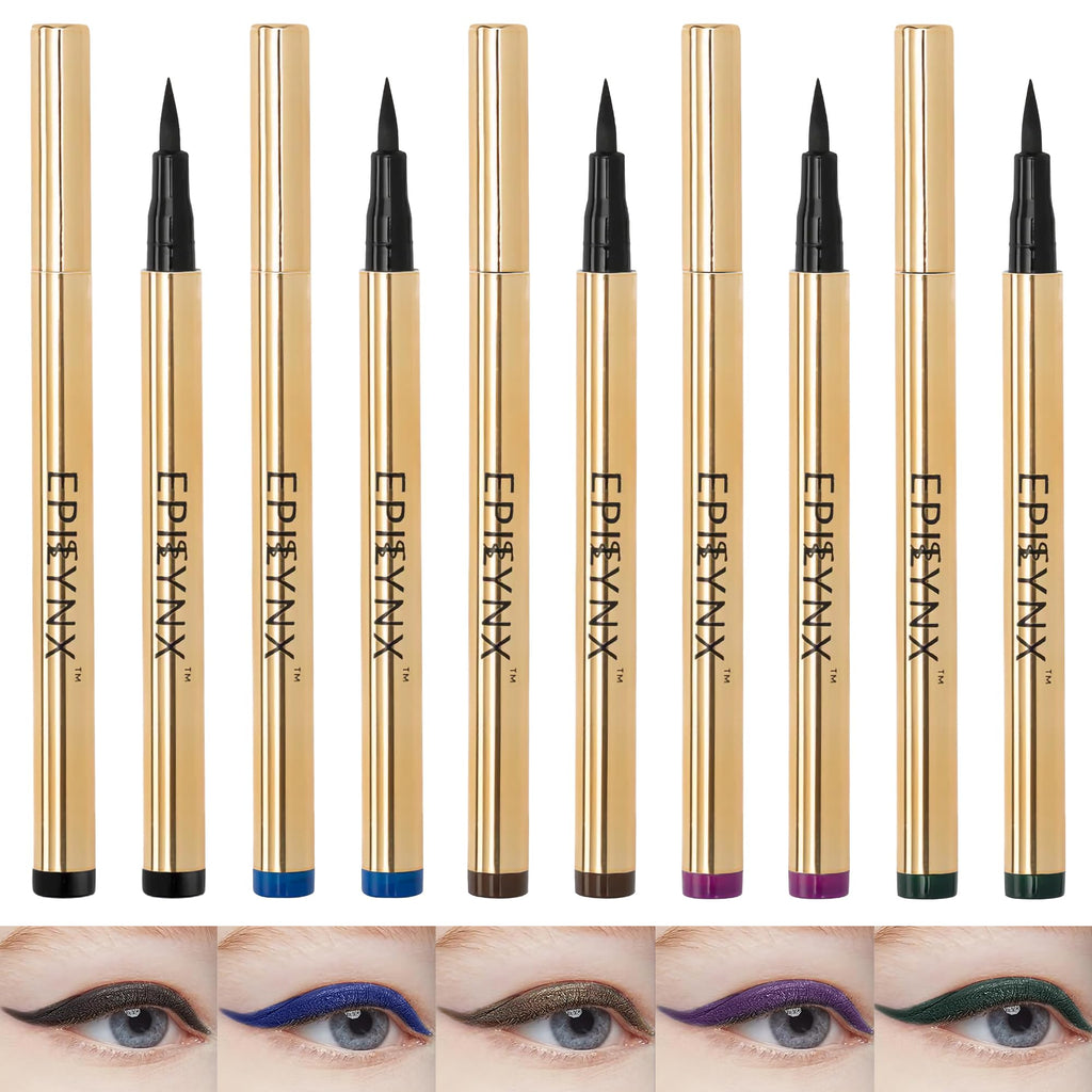 EPILYNX Liquid Eyeliner Gift Set – Hypoallergenic, Waterproof, Vegan, 5 Shades