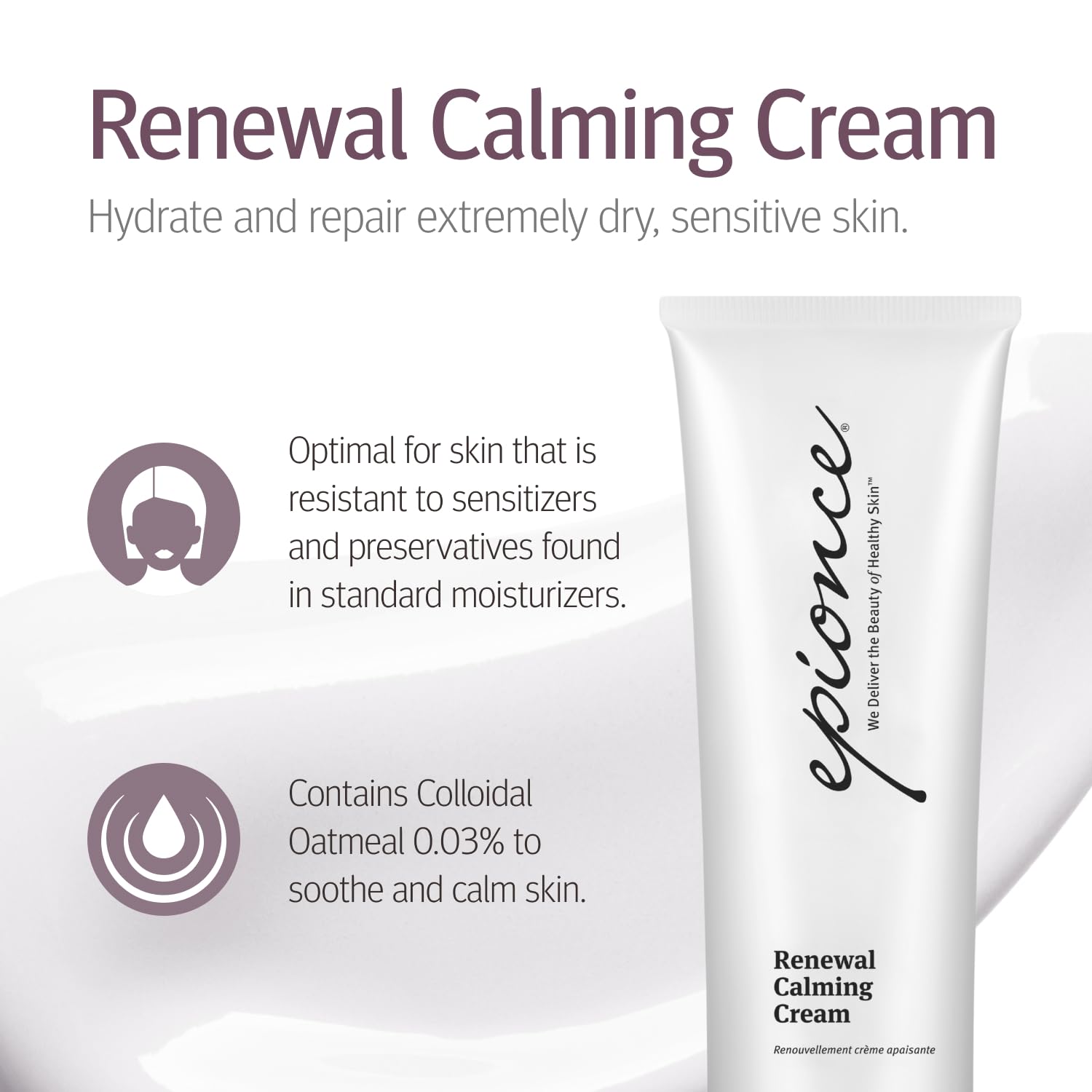 Epionce Renewal Calming Cream – Face & Body Moisturizer for Dry & Sensitive Skin