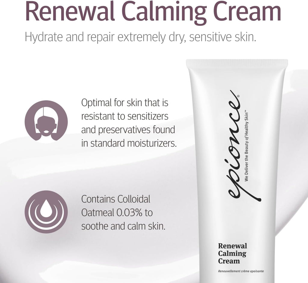 Epionce Renewal Calming Cream – Face & Body Moisturizer for Dry & Sensitive Skin | Barrier Support
