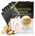 Epocha Hand Mask for Dry Hands - Pack of 6 Pairs with Shea Butter & Vitamin E