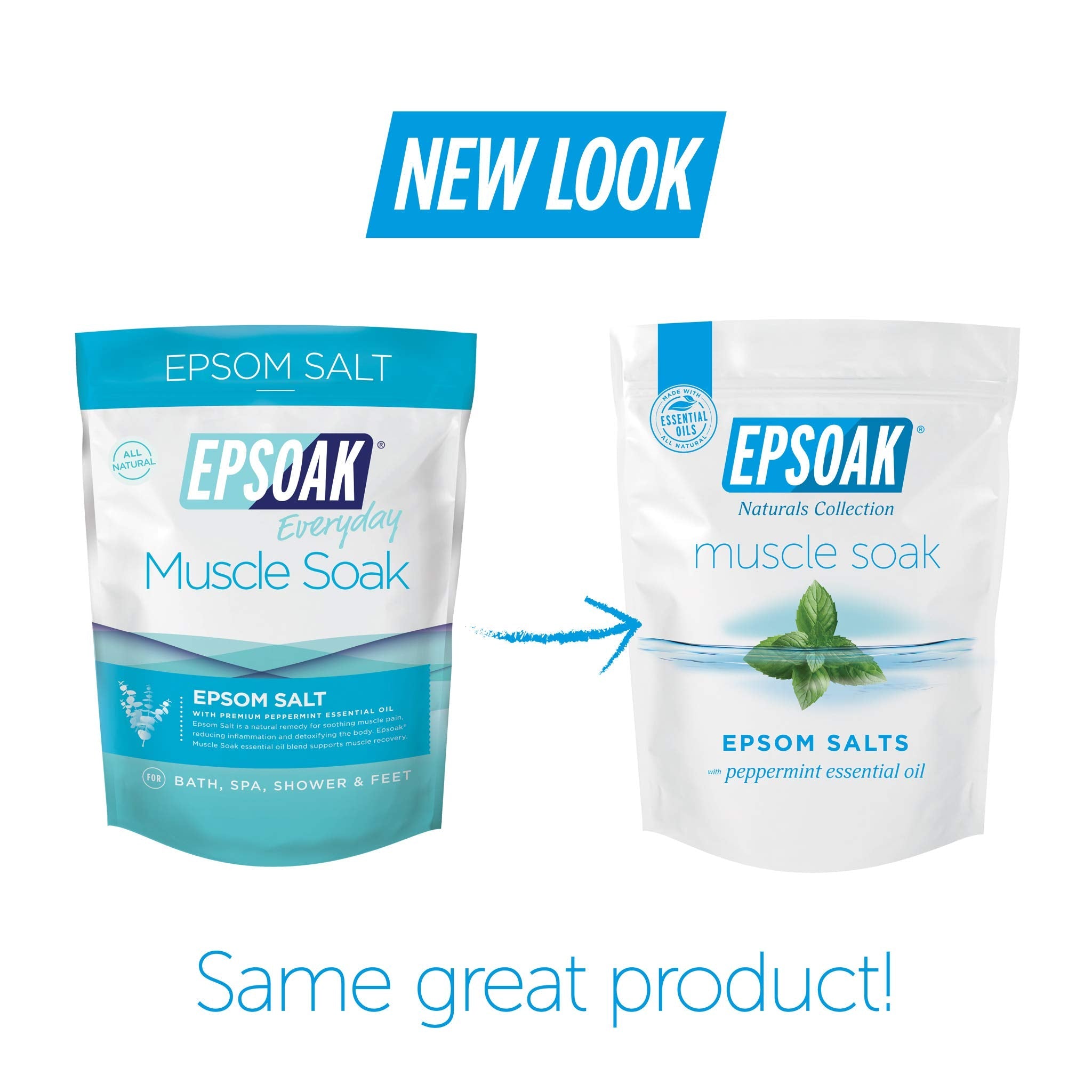Epsoak Scented Epsom Salt Bundle - Sleep Formula 2 lbs & Muscle Soak 2 lbs