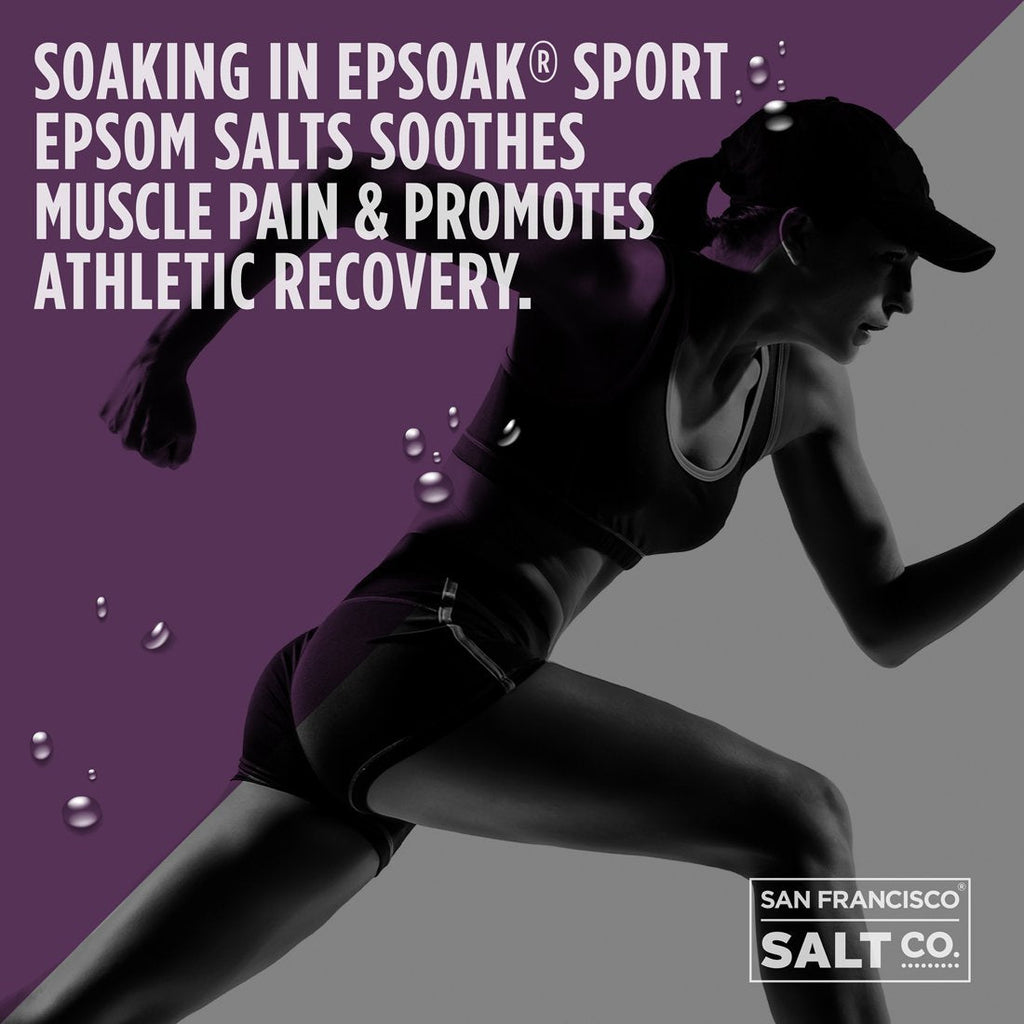 Epsoak Sport Recovery Epsom Salt Soak – Lavender Magnesium Sulfate, USA Made, 5 lbs