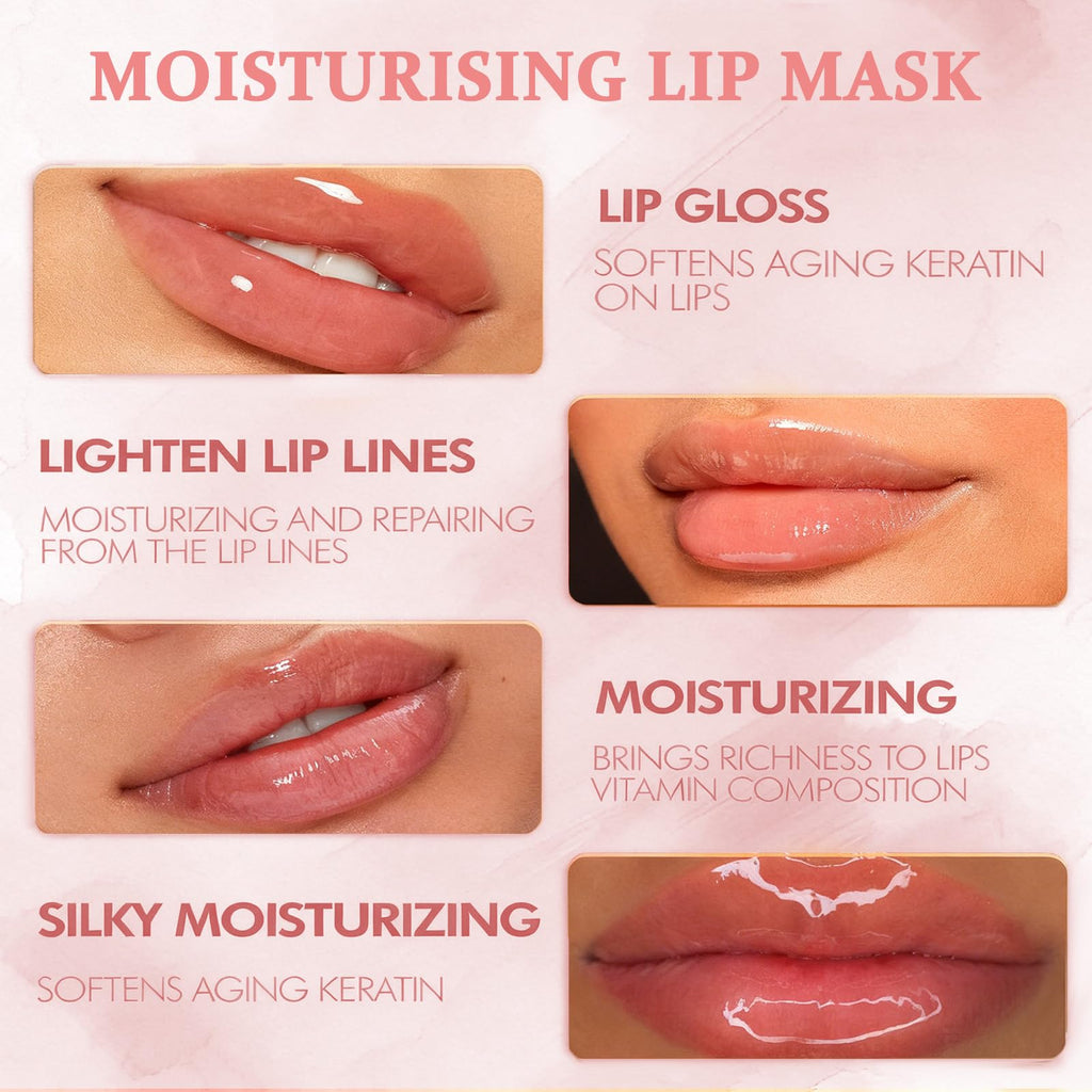 Eqimznv 6 Pcs Bee Lip Balm Honey Pot — Propolis Lip Mask, Overnight Repair & Daily Hydration
