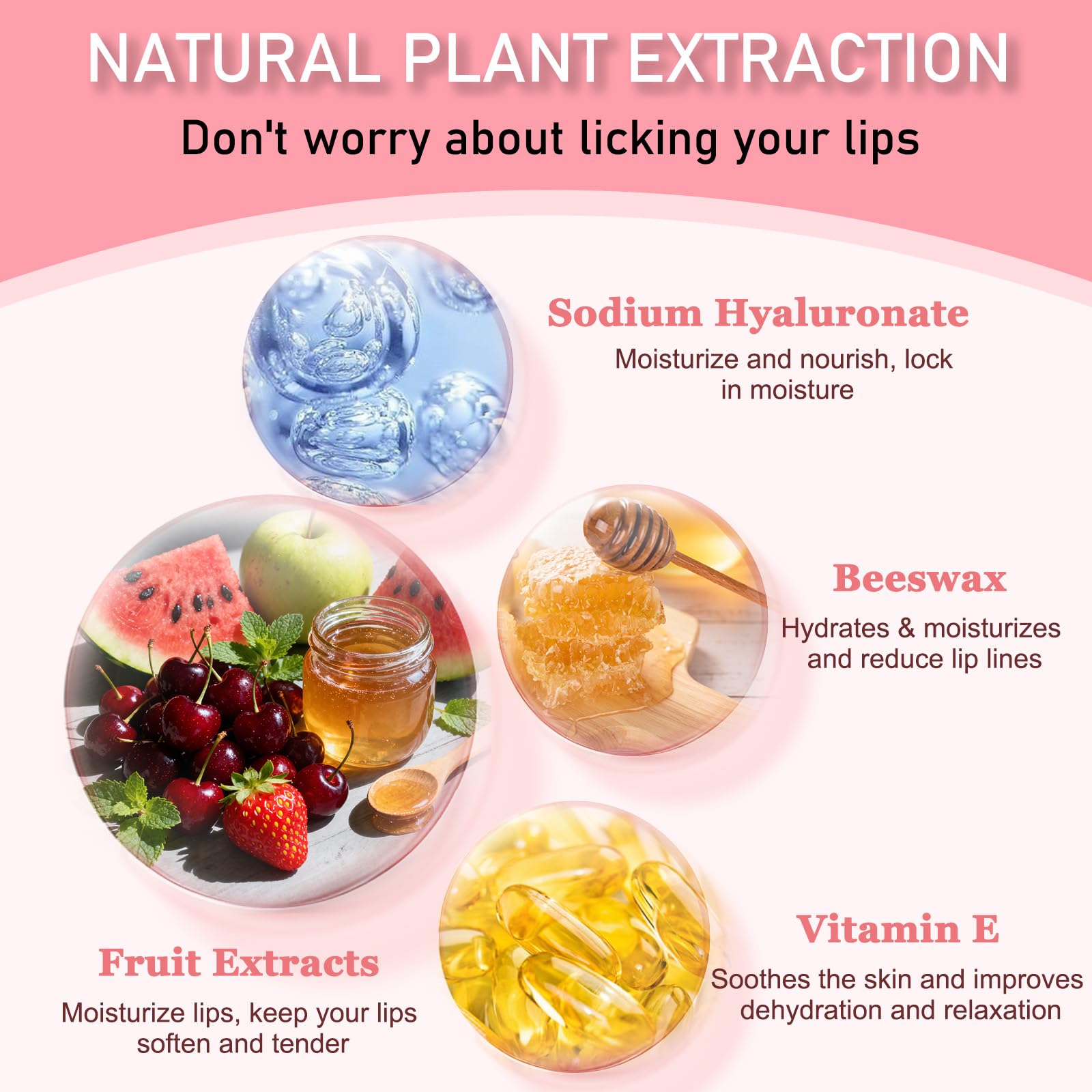 Eqimznv 6 Pcs Bee Lip Balm Honey Pot — Propolis Lip Mask, Overnight Repair & Daily Hydration