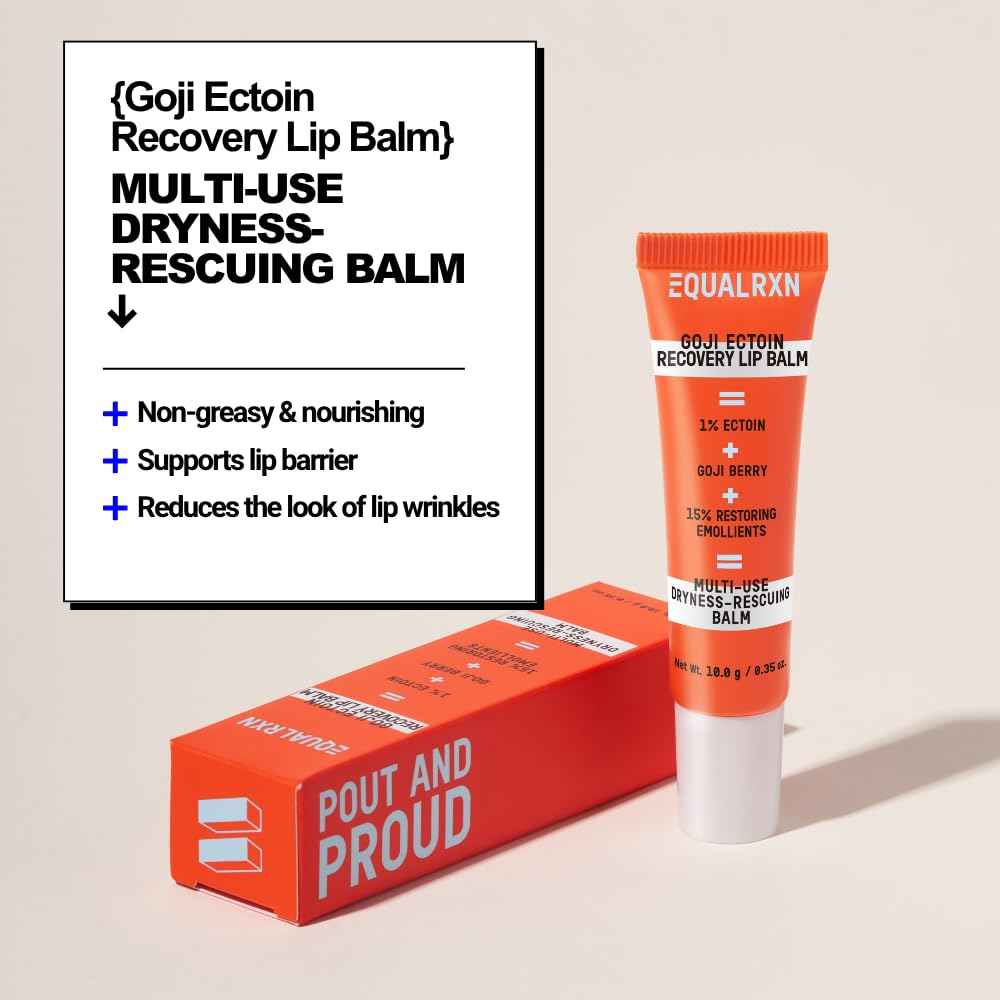 EqualRXN Goji Ectoin Recovery Lip Balm — Hydrating Lip Care with Papaya Enzyme