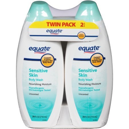 Equate Sensitive Skin Unscented Body Wash, 24 fl oz