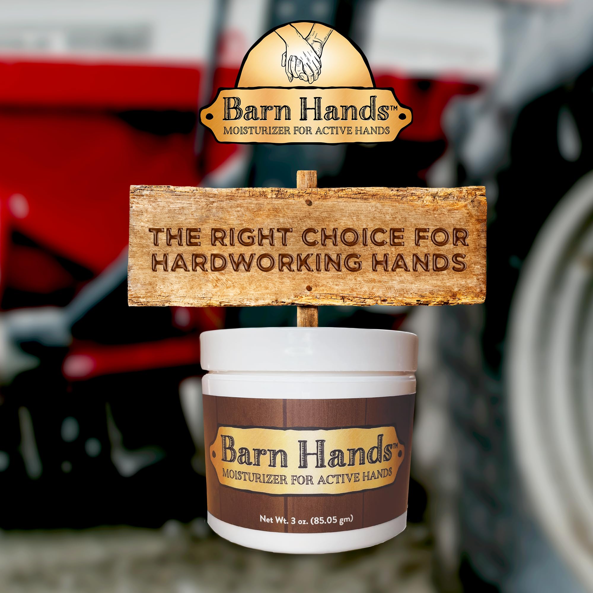 Equerry's Barn Hands Moisturizer for Active Hands | Non-Greasy, Petroleum-Free Hand Cream | 3 oz Peppermint