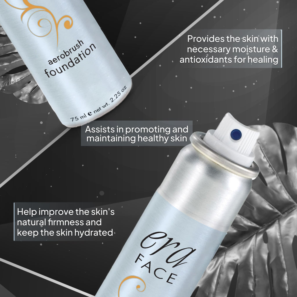 ERA Face Spray Makeup Y7 Carmel – Airbrush Foundation by Era Beauty | Buildable Matte Coverage