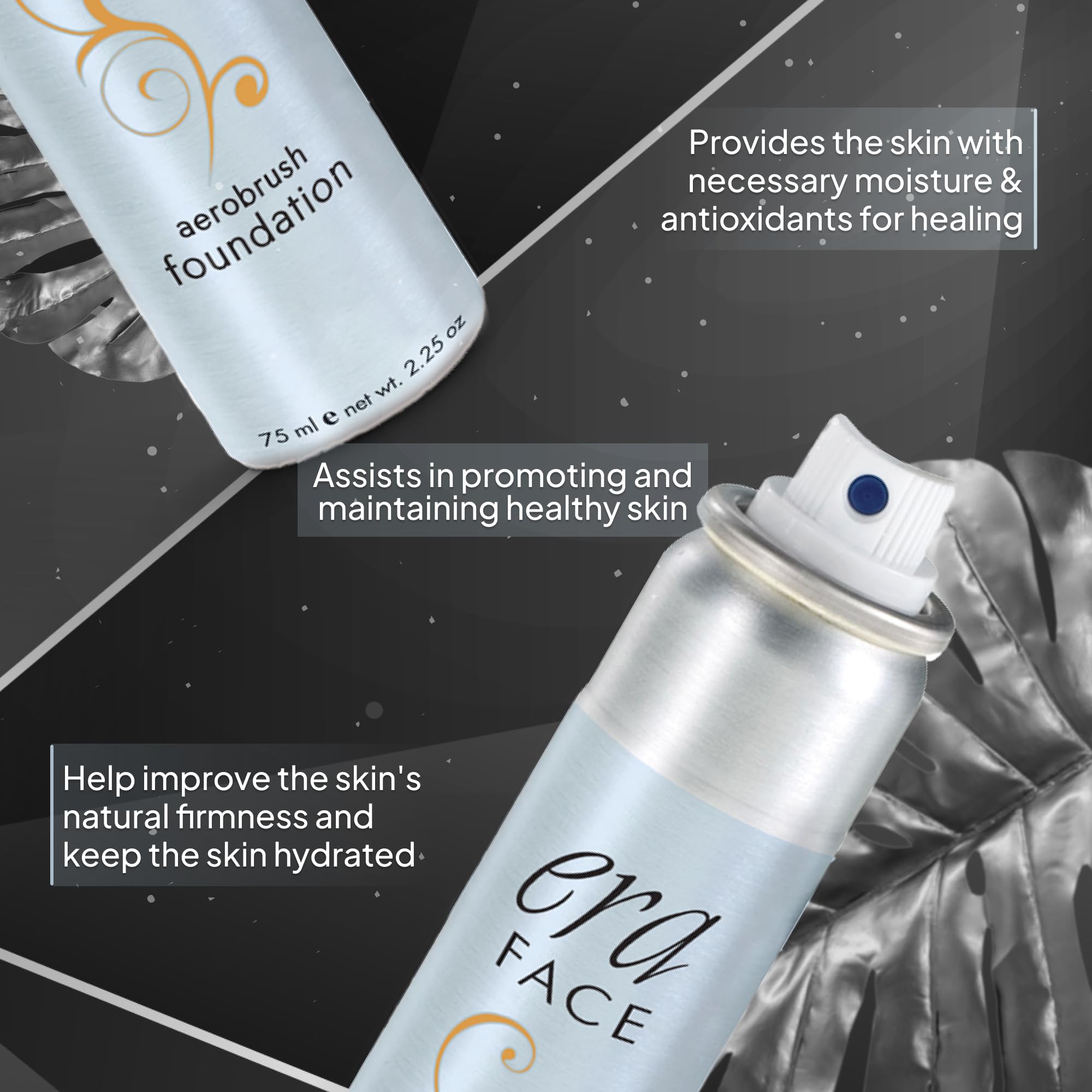 ERA Face Spray Makeup Y7 Carmel – Airbrush Foundation by Era Beauty | Buildable Matte Coverage