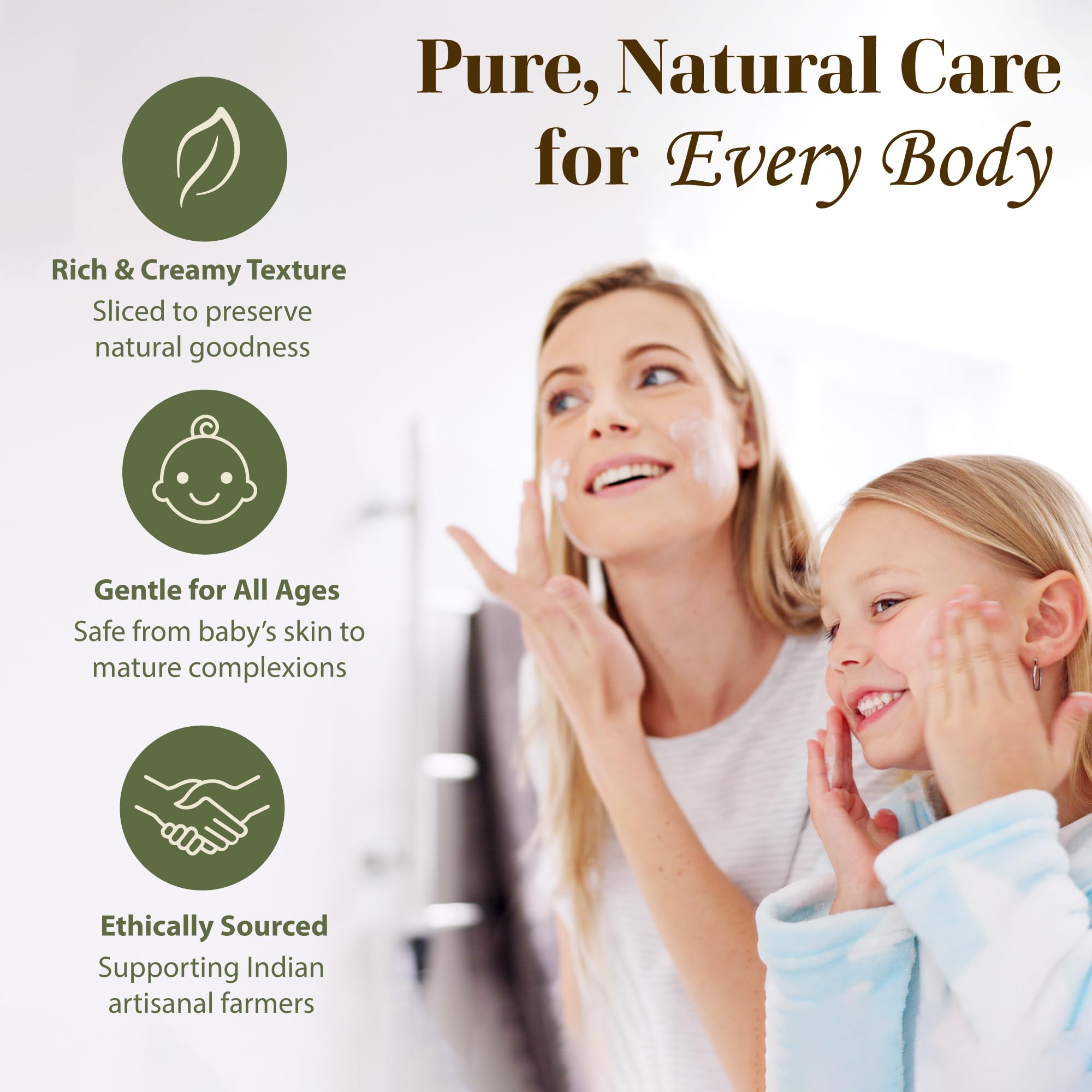 era of nature Organic Raw Mango Body Butter Block 32oz – Skin & Hair Moisturizer
