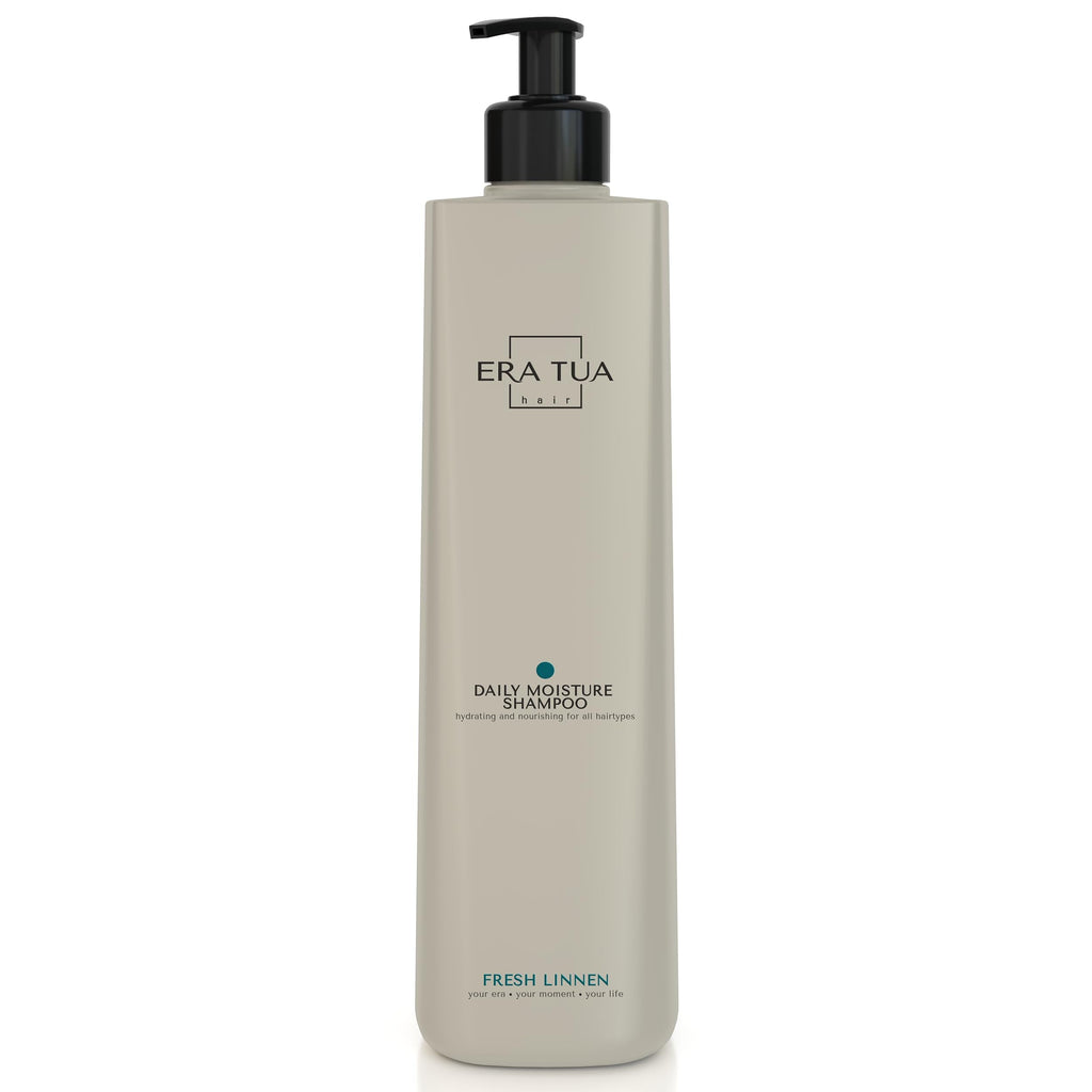 ERA TUA Fresh Linen Daily Moisture Shampoo – Dutch Made, Bergamot Jasmine Rose, 750 ml