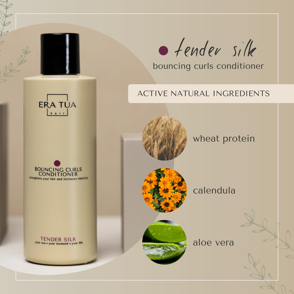 ERA TUA Tender Silk Bouncing Curls Conditioner | Dutch Made Curl Enhancer | 200 ml