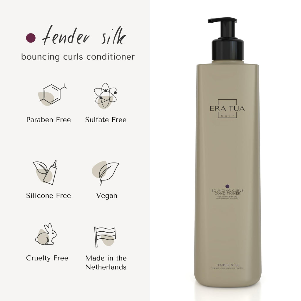 ERA TUA Tender Silk Bouncing Curls Conditioner | Dutch Made Curl Enhancer | 200 ml