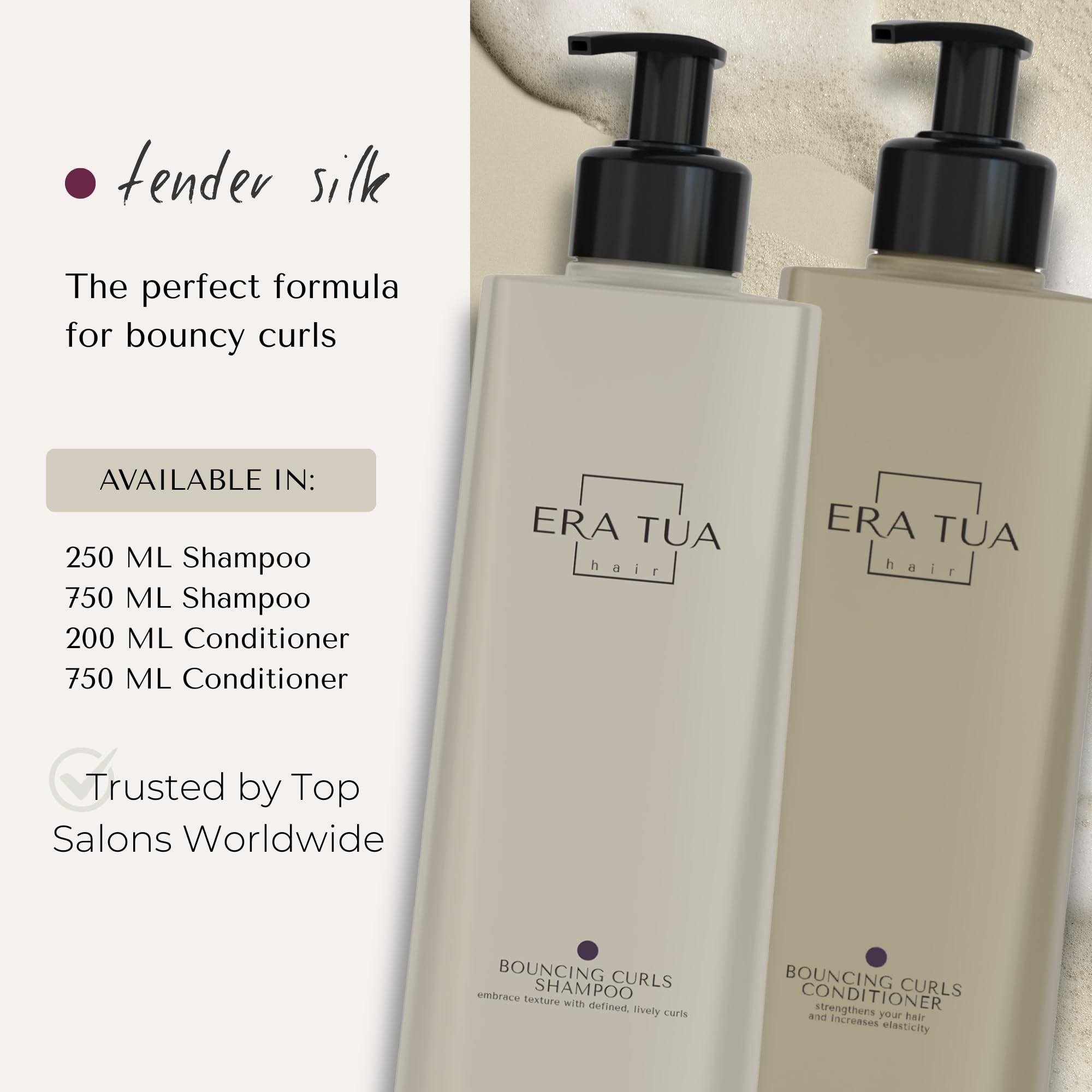 ERA TUA Tender Silk Bouncing Curls Conditioner | Dutch Made Curl Enhancer | 200 ml