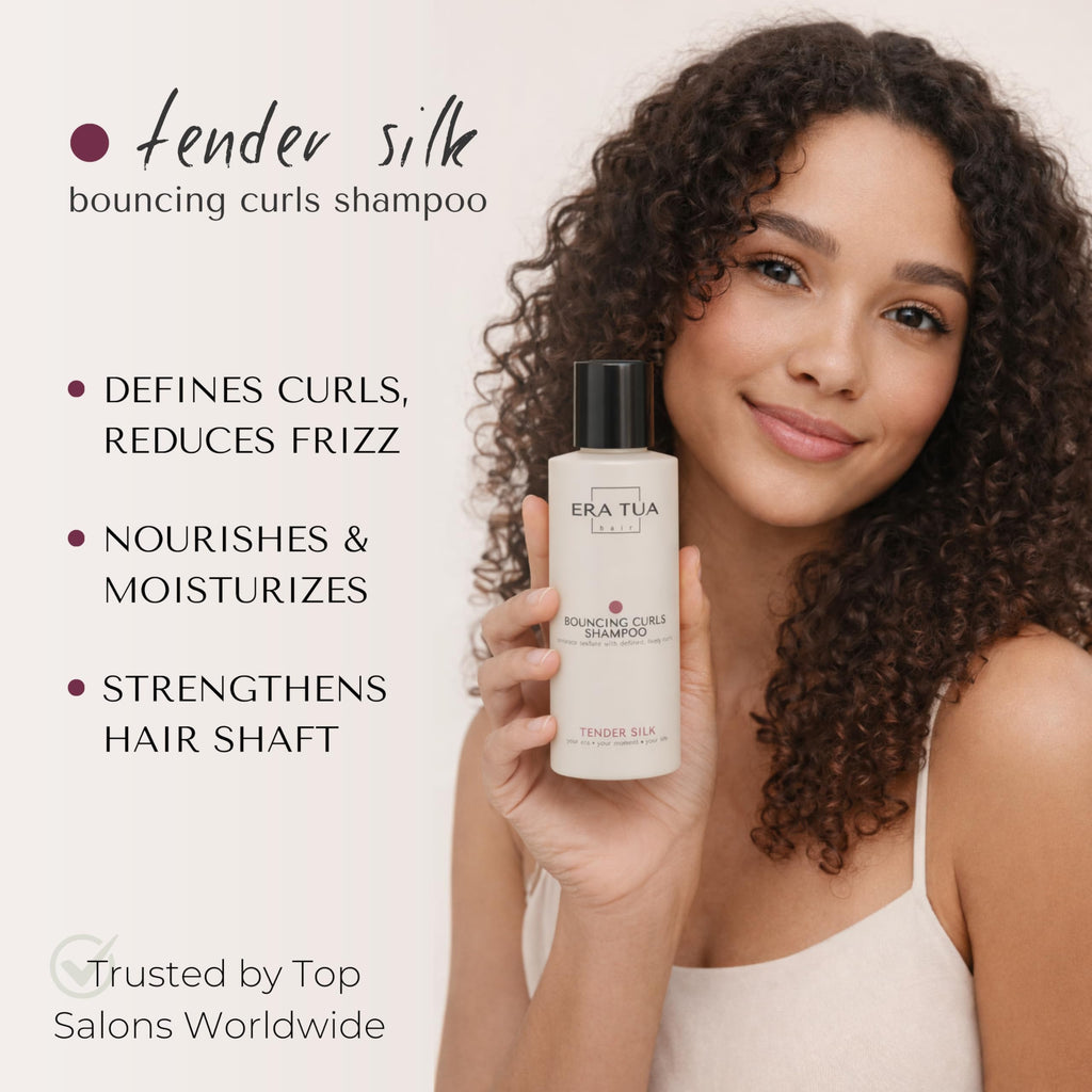 ERA TUA Tender Silk Bouncing Curls Shampoo — Dutch Made, Sulfate-Free for Curly Hair, 250 ml