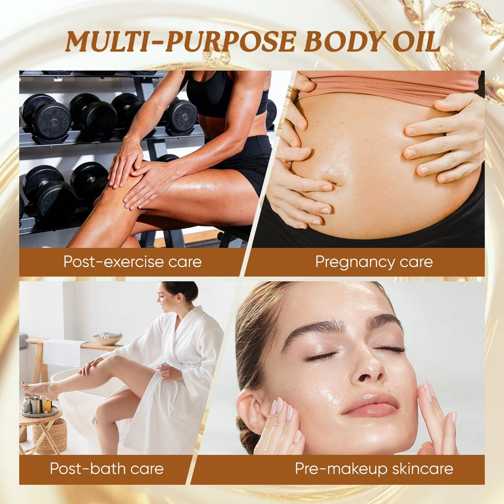 ERAE Queen Oil: Cold-Pressed Botanical Body Oil for Daily Nourishment (2-Pack, 120 ml each)