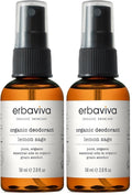 Erbaviva Organic Deodorant – Lemon & Sage, 2 Fl Oz (Pack of 2)