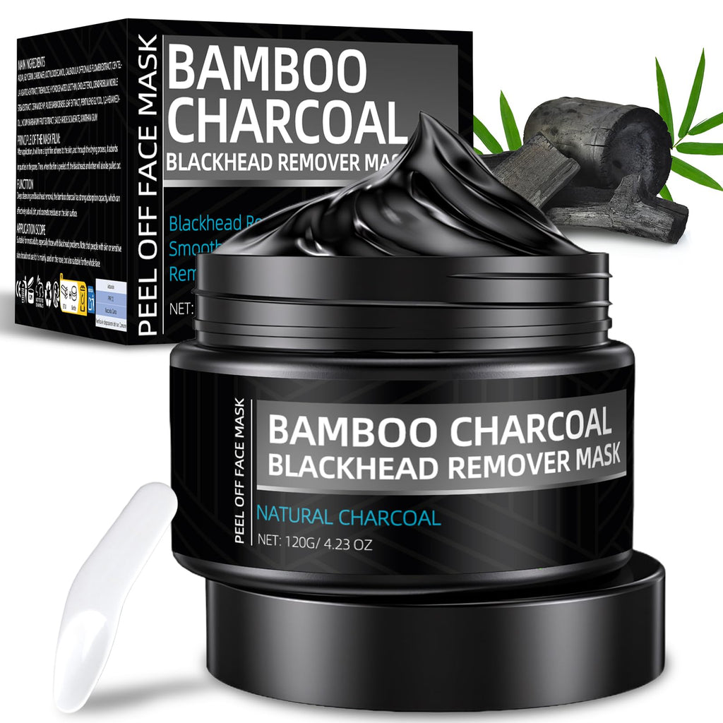 Erigathe Charcoal Peel Off Mask - Deep Cleansing Blackhead Remover for Face & Nose | 4.23 oz