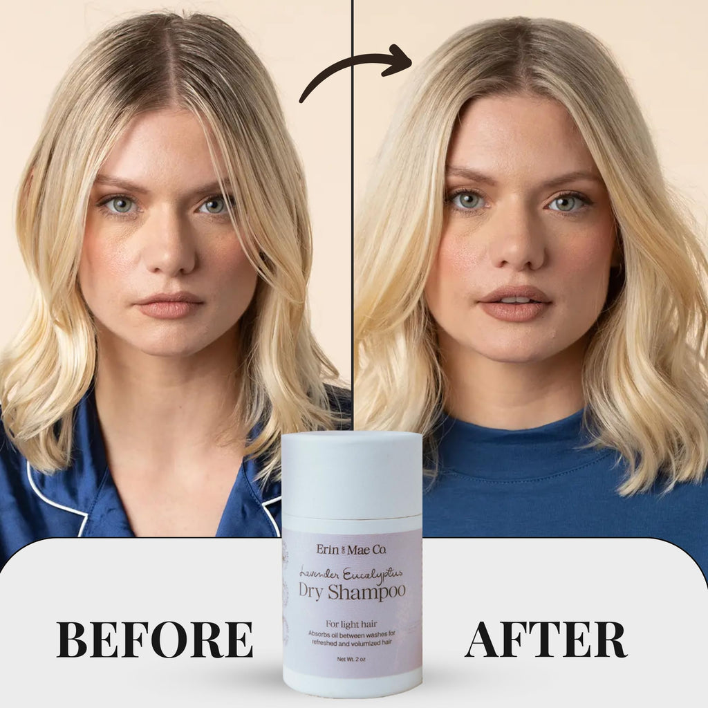 ERIN AND MAE CO. Dry Shampoo Powder – Natural, Non-Aerosol & Fragrance-Free, 2oz Travel Size
