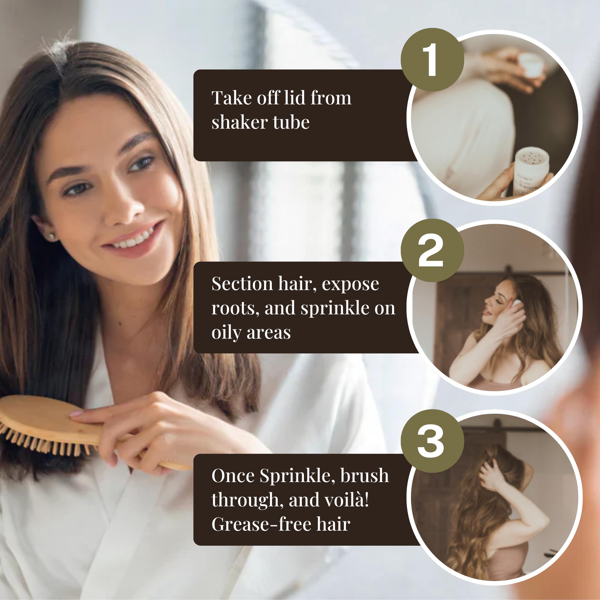 ERIN AND MAE CO. Dry Shampoo Powder – Natural, Non-Aerosol & Fragrance-Free, 2oz Travel Size