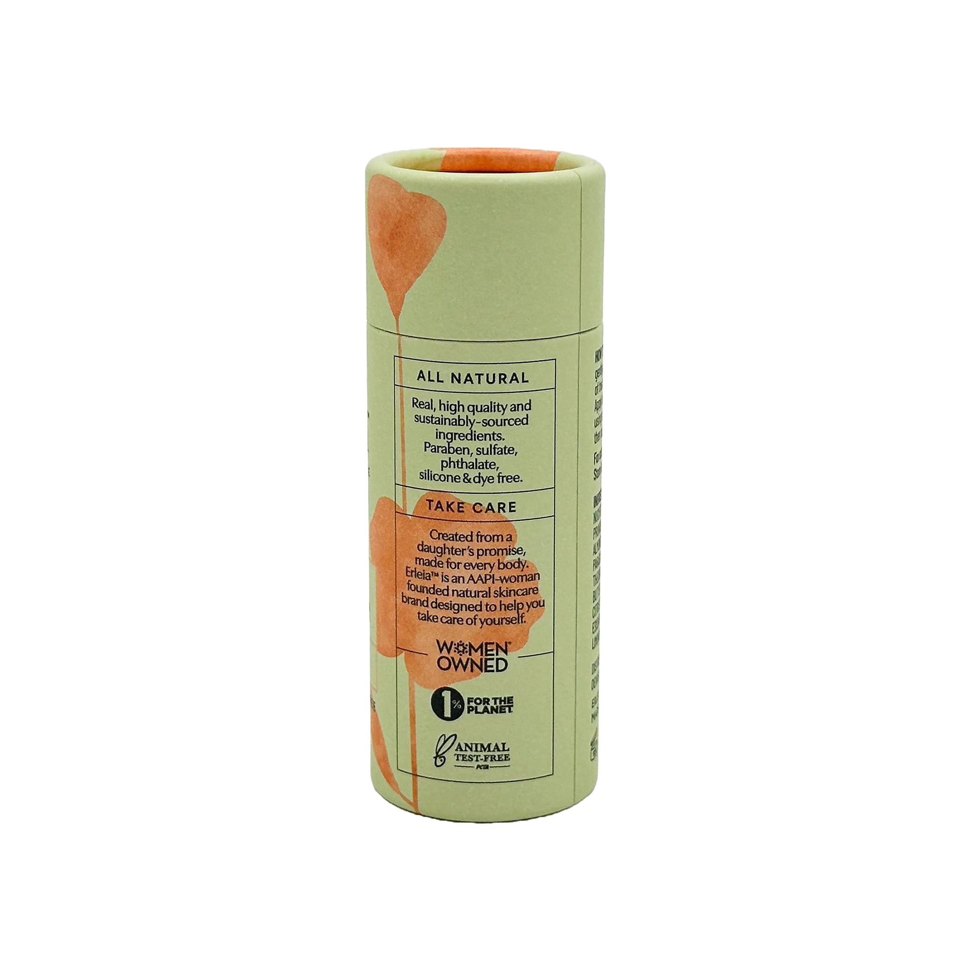 Erleia Travel-Friendly Lotion Bar | Citrus, Vegan & Plastic-Free