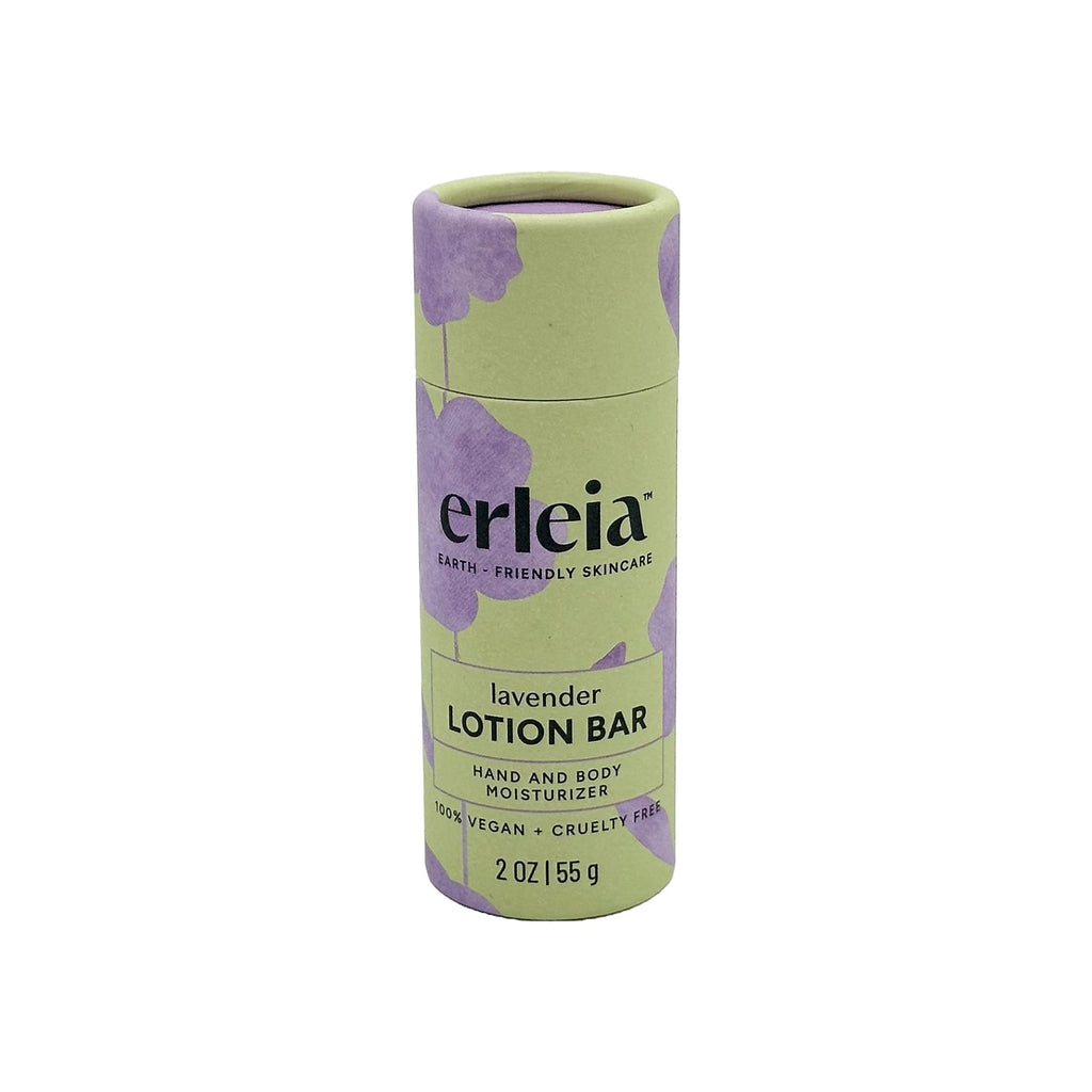 Erleia Travel-Friendly Lavender Lotion Bar — Vegan & Plastic-Free