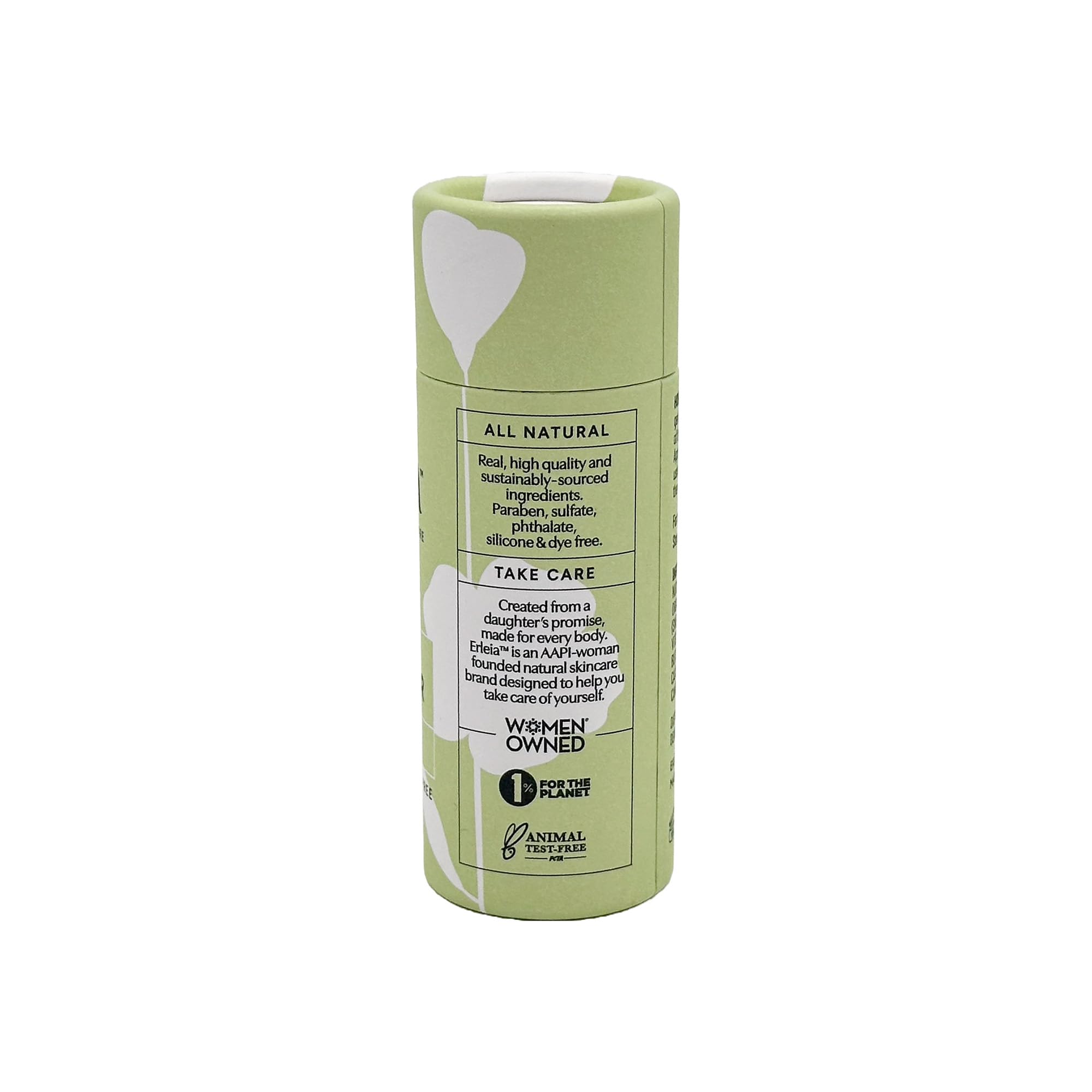 Erleia Travel-Friendly Lotion Bar — Vegan, Cruelty-Free, Plastic-Free, Unscented