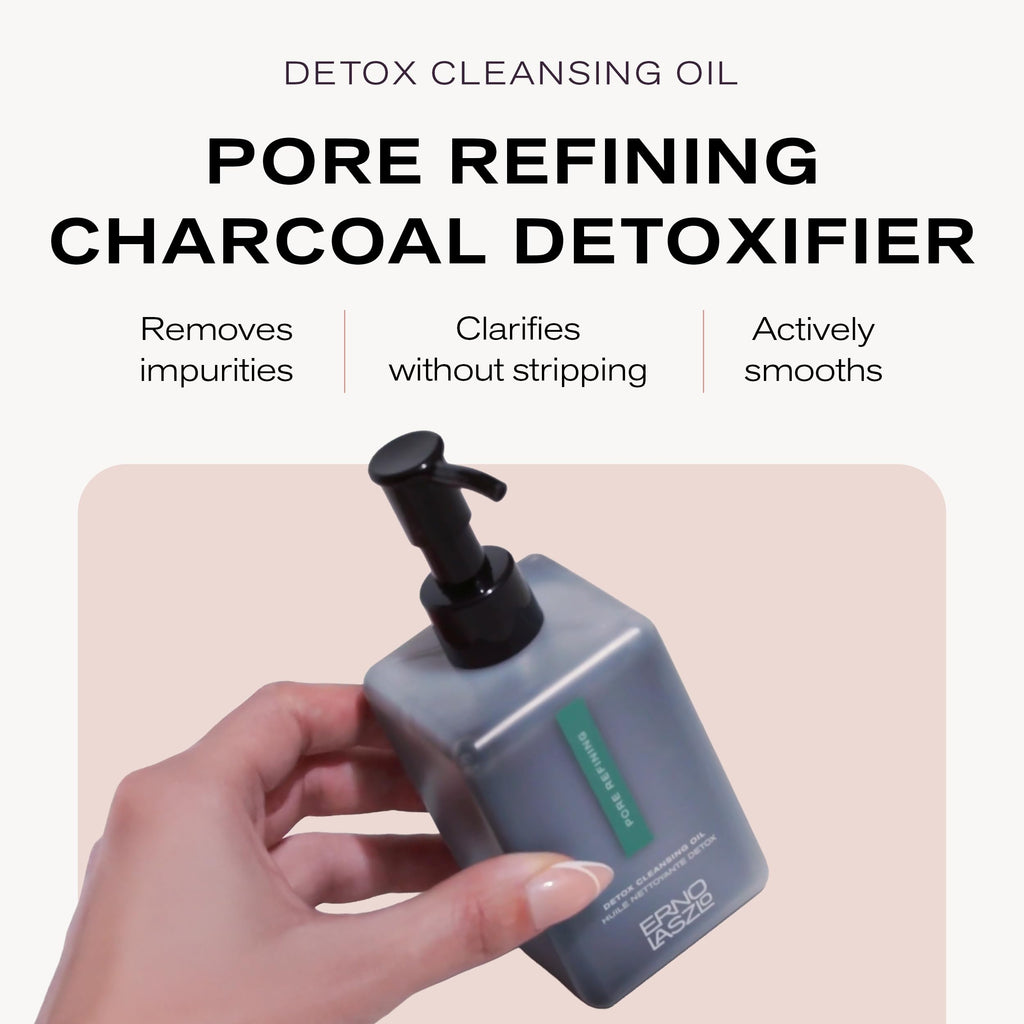 Erno Laszlo Detox Cleansing Oil — Charcoal & Shea Butter Deep Cleanse, 6.4 Fl Oz