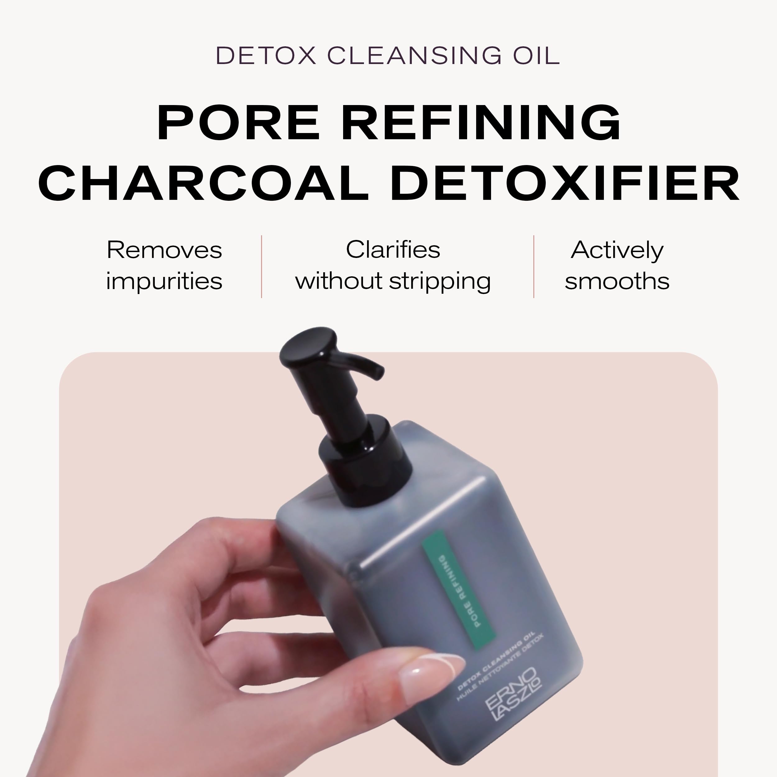Erno Laszlo Detox Cleansing Oil — Charcoal & Shea Butter Deep Cleanse, 6.4 Fl Oz