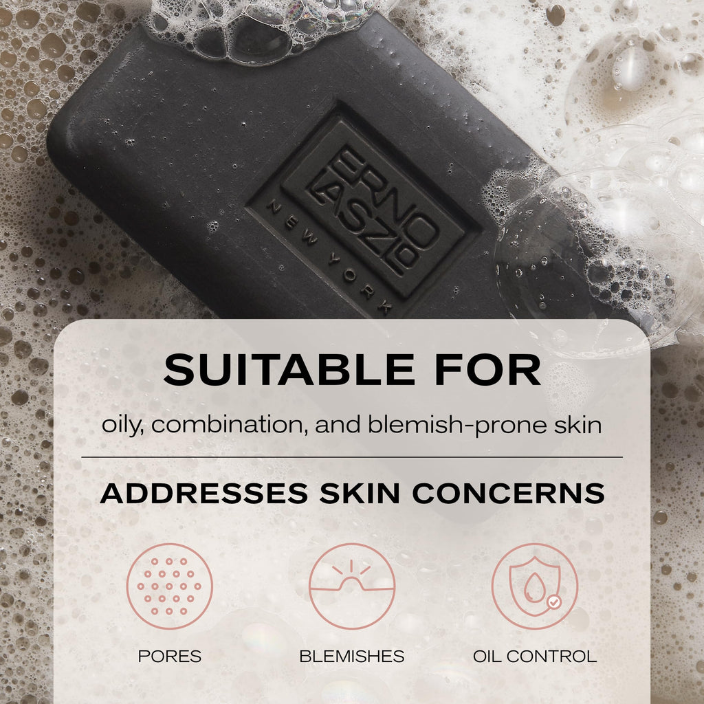 Erno Laszlo Sea Mud Deep Cleansing Bar with Dead Sea Mud & Charcoal | For Oily, Blemish-Prone Skin – 3.4 oz