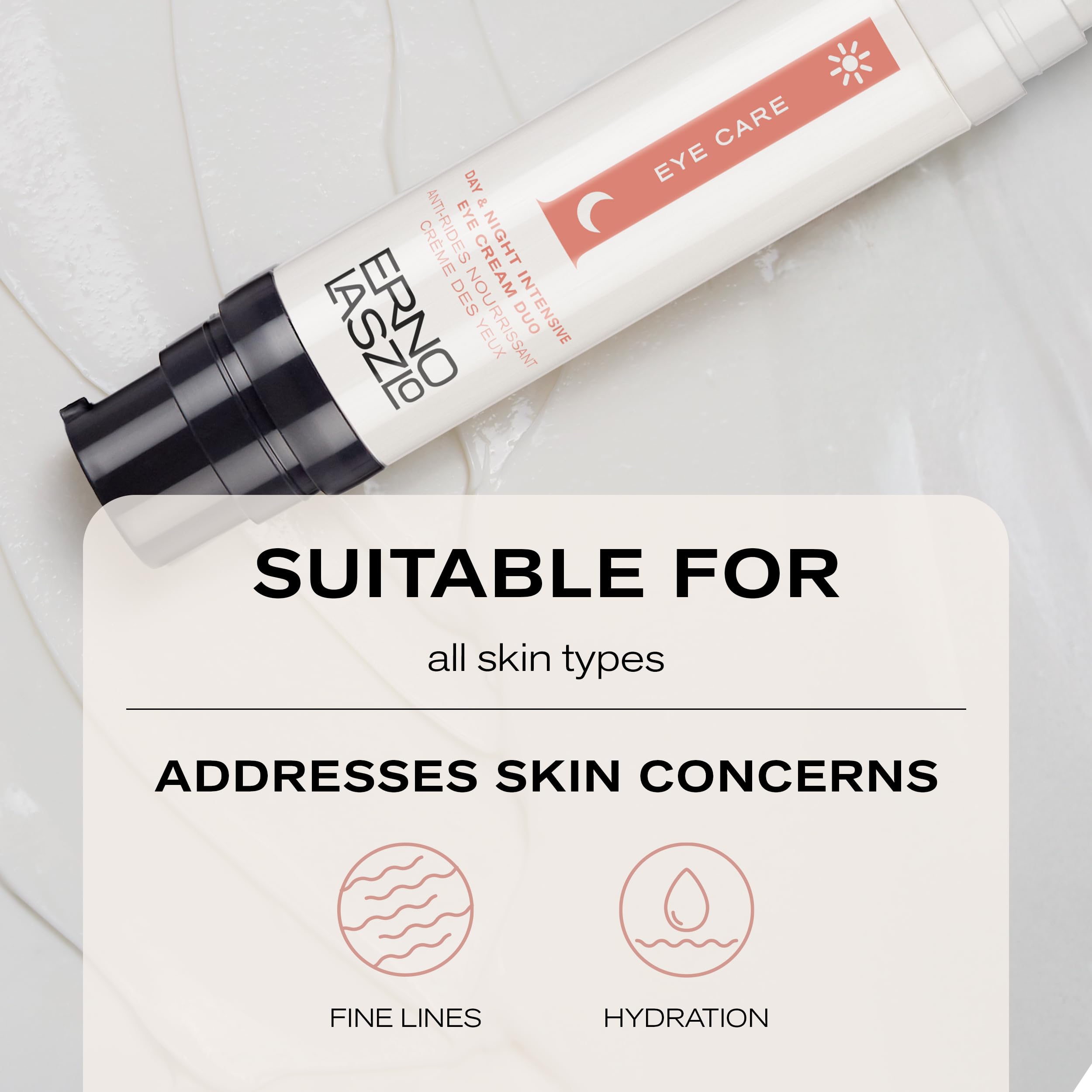 Erno Laszlo Day & Night Intensive Eye Cream Duo | Mature Skin Anti-Wrinkle Care | 2 x 0.27 Fl Oz