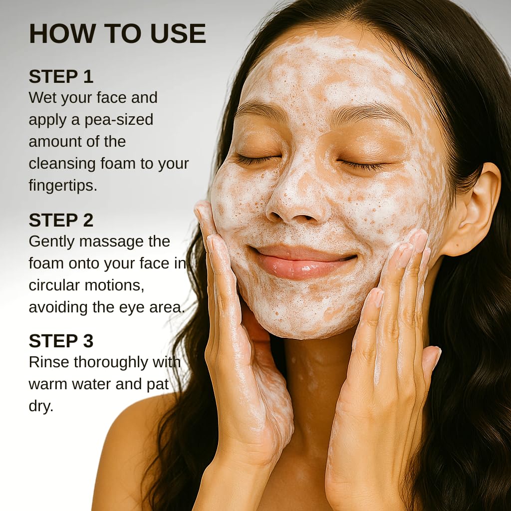 Esfolio Collagen Cleansing Foam – Hydrating Foaming Cleanser with Centella & Milk Protein (150ml)