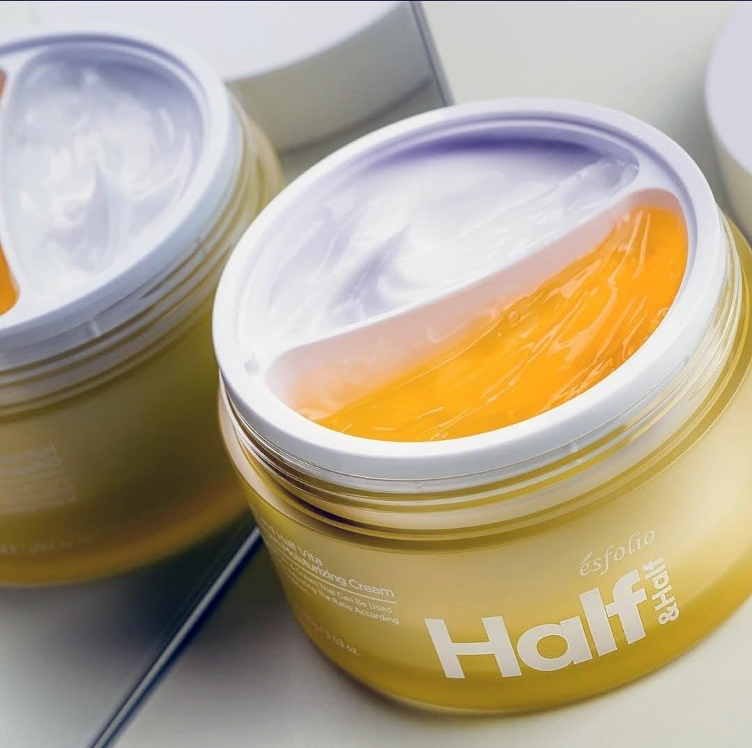 Esfolio Half and Half Vita Collagen Cream – 3.53 oz Day & Night Lightweight Moisturizer